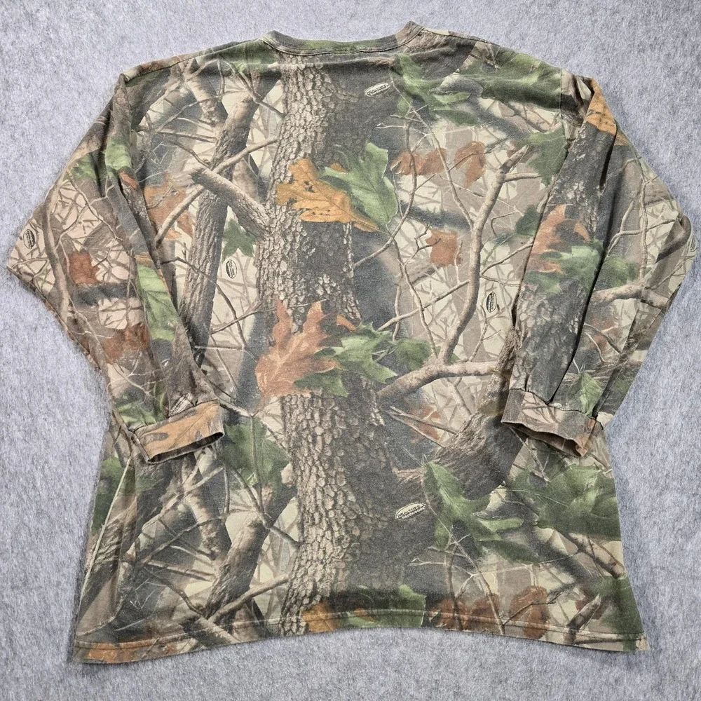Whitewater‎ Outdoors Shirt Mens 2XL Camo Long Sleeve Realtree Hunting Tee Top